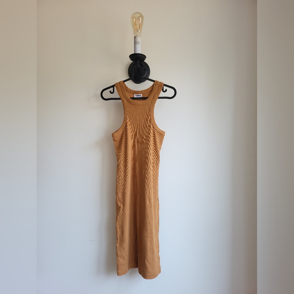 Noisy May Sleeveless Tan Dress
